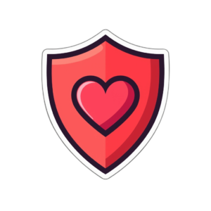 default sticker illustration of a shield with a heart designed 0 0a9c550d 2401 4417 a5a4 4c79ae0a0b48 0