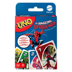 uno the amazing spider man | mattel | regla especial