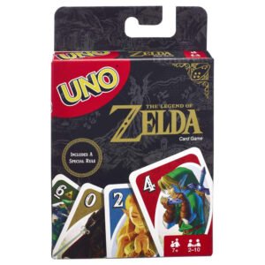 uno the legend of zelda | mattel | regla especial | juego de temático nintendo