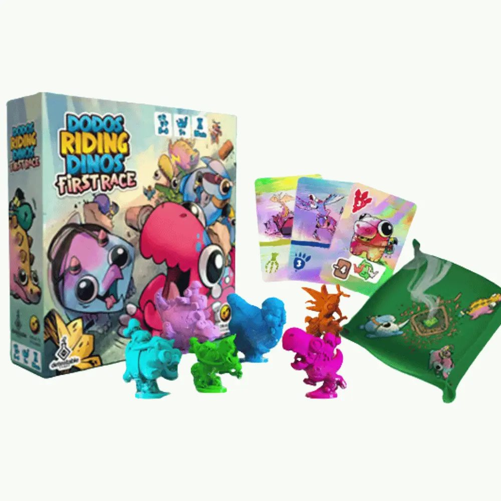 dodos riding dinos: first race kickstarter edition | español dodos riding dinos: first race kickstarter edition | español